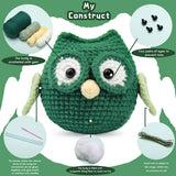 HAND KNITTED DOLL OWL CROCHET SET_CWMM0803