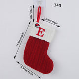 CLASSIC RED LETTER WOOL KNITTED CHRISTMAS SOCKS_CWMS1434