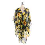 LEMON PRINT OPEN FRONT KIMONO CARDIGAN FOR SUMMER_CWASC0794