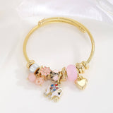 DIY RHINESTONE CHARM BFF BRACELET IN STEEL_CWMM8622