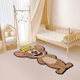 THICK CARTOON RUNNER RUG CUTE PLUSH BEDROOM MAT_CWMM7396