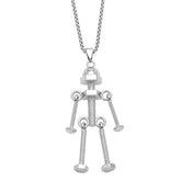 SCREW ROBOT PENDANT FASHION NECKLACE_CWAJE0966