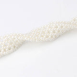 PEARL WOVEN BELT ALLOY BUCKLES_CWABE0405