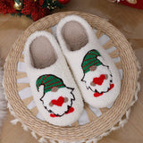 CHRISTMAS DWARF PATTERN WINTER COTTON SLIPPERS_CWSHS0470