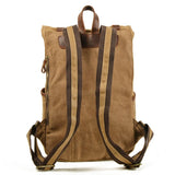 MOTORCYCLE STYLE CANVAS TACTICAL BACKPACK_CWAB5537