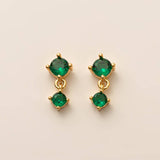 BIRTHSTONE STUD EARRINGS ZODIAC COLORFAST MATERIAL_CWAJE5104