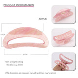 HOLLOW GLITTER ACRYLIC CLIP SHARK CLIP HAIRPIN_CWAHA4425