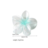PEARLESCENT FLOWER HAIR CLAW GRADIENT CHIC CLIP_CWAHA1044
