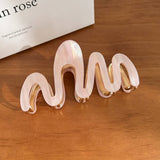 ELEGANT WAVE METAL CLAW LARGE SWEET HAIR CLIP_CWAHA6012
