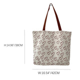 SIMPLE LOVE LAZY STYLE STUDENT CANVAS BAG_CWAB2152