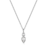 Zirconia Val Round Pendant Necklace_Cwmm5291