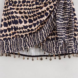 HIGH WAIST BEADED SKIRT WITH VINTAGE PRINT_CWDSD8337