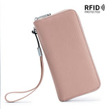 Top Layer Cowhide Clutch Soft Leather Simple Wallet_Cwab3708