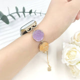 IWATCH8 1 TRANSPARENT DAISY DRIED FLOWER STRAP_CWWW0058