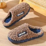 HOUSEHOLD NON SLIP LETTER WARM COTTON SLIPPERS_CWSHS0318
