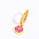 DECEMBER BIRTHSTONE DIAMOND ZIRCON STUD EARRINGS_CWAJE5079