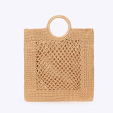 New Solid Color Cotton Rope Woven Bag_Cwab4715