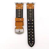 APPLE WATCH9 1 HANDMADE LEATHER STRAP_CWASC1580