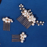 HANDMADE BRIDAL HAIR ACCESSORIES THREE PIECE SET_CWAHA2776