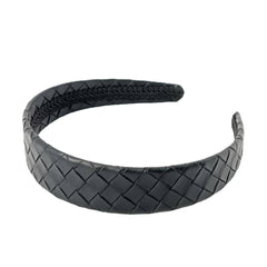 COUNTRY STYLE PU LEATHER CROSS WEAVE HEADBAND_CWAHA6340