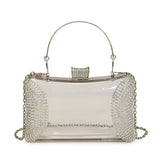 CELEBRITY EVENING BAG DIAMOND CHAIN CLUTCH_CWAB3255