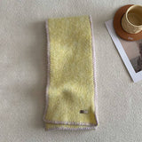 Wool Blend Fringed Knit Scarf For Winter_Cwasc2290