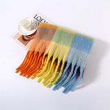 COLORBLOCK BRUSHED SHAWL INS STYLE WINTER SCARF_CWASC2696