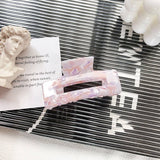 ELEGANT SQUARE HAIR CLAW MEDIUM ACETATE CLIP_CWAHA1483