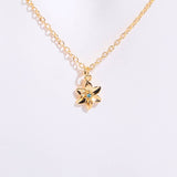 DECEMBER BIRTH FLOWER PENDANT 3D NECKLACE_CWMM5514