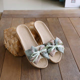 LINEN HOUSE SLIPPERS WITH INK WASH DESIGN_CWSHF0176