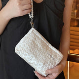 Pearl Handle Cosmetic Bag Sweet Wallet Hand Pouch_Cuab00675