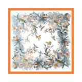 LUXURY STYLE FLORAL SATIN SQUARE SCARF FOR SUMMER_CWASC1162