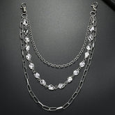 MULTI LAYERED RHINESTONE METAL TROUSER CHAIN_CWMM4890