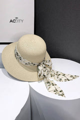 Wide Brim Bowknot Fashion Straw Hat_Cwah0466