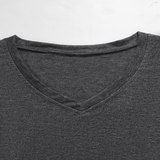 Trendy V-Neck Short Sleeve Shirt For Women