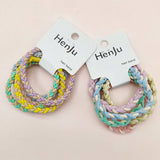 CANDY COLOR TWISTED HAIR TIES CUTE RUBBER BANDS CWAHA0339