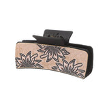SUNFLOWER PU LEATHER HAIR CLAW WESTERN STYLE_CWASC1618