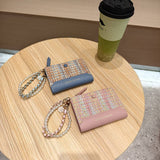 Textured Bow Pendant Bifold Wallet_Cwab06237