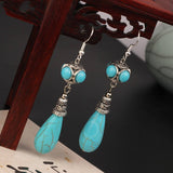 HIGH END ETHNIC RETRO WATER DROP EARRINGS_CWAJE4007