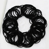 100PCS MULTI COLORED ELASTICS HAIR TIES SCRUNCHIES_CWAHA0136