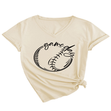 CASUAL WOMEN S TEE GAME DAY V NECK DESIGN_CWTTS1535