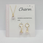 NATURAL STONE NECKLACE AND EARRING SET_CWAJE1055