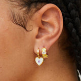 DOPAMINE HEART OPAL STAR CRYSTAL SWEET EARRINGS_CWAJE5061