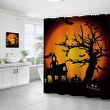 HALLOWEEN THANKSGIVING FLOWER SHOWER CURTAIN_CWMM1803