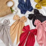 Cwaha1104_Simple Temperament Bow Hair Clip