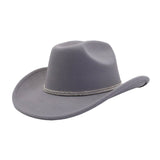 Western Wool Cowboy Fedora Hat For Couples_Cwah04397