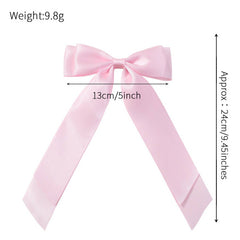 CHILDRENS CANDY COLOR RIBBON BOW HAIRPIN_CWAHA2344