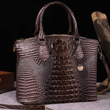 CLASSY CROCODILE PATTERN TOP HANDLE BAG_CWAB0572