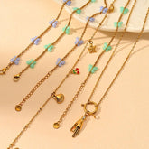 MINIMALIST 18K STEEL BUTTERFLY OCEAN PENDANT_CWMM8821