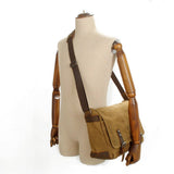 MENS VINTAGE CANVAS MESSENGER LAPTOP BAG_CWAB5556